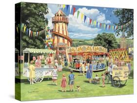 Funfair on the Green-Trevor Mitchell-Stretched Canvas