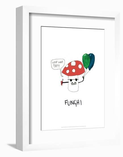 Funghi - Tom Cronin Doodles Cartoon Print-Tom Cronin-Framed Giclee Print