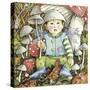 Funguy Has the Rain Stopped Yet-Linda Ravenscroft-Stretched Canvas