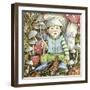 Funguy Has the Rain Stopped Yet-Linda Ravenscroft-Framed Giclee Print