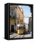 Funicular at Elevador Da Bica, Lisbon, Portugal-Yadid Levy-Framed Stretched Canvas