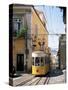 Funicular at Elevador Da Bica, Lisbon, Portugal-Yadid Levy-Stretched Canvas