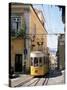 Funicular at Elevador Da Bica, Lisbon, Portugal-Yadid Levy-Stretched Canvas