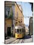 Funicular at Elevador Da Bica, Lisbon, Portugal-Yadid Levy-Stretched Canvas