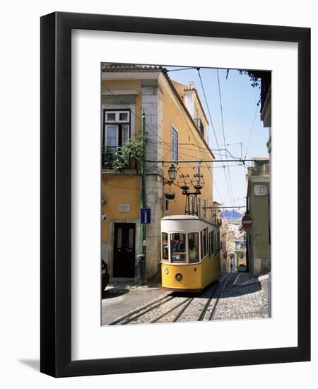 Funicular at Elevador Da Bica, Lisbon, Portugal-Yadid Levy-Framed Photographic Print