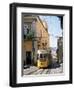 Funicular at Elevador Da Bica, Lisbon, Portugal-Yadid Levy-Framed Photographic Print