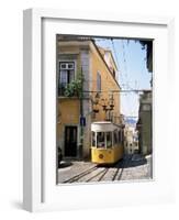 Funicular at Elevador Da Bica, Lisbon, Portugal-Yadid Levy-Framed Photographic Print