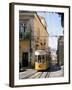 Funicular at Elevador Da Bica, Lisbon, Portugal-Yadid Levy-Framed Photographic Print