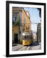 Funicular at Elevador Da Bica, Lisbon, Portugal-Yadid Levy-Framed Photographic Print