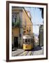 Funicular at Elevador Da Bica, Lisbon, Portugal-Yadid Levy-Framed Photographic Print