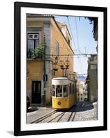 Funicular at Elevador Da Bica, Lisbon, Portugal-Yadid Levy-Framed Photographic Print