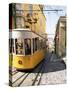 Funicular at Elevador Da Bica, Lisbon, Portugal-Yadid Levy-Stretched Canvas