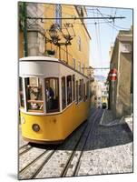 Funicular at Elevador Da Bica, Lisbon, Portugal-Yadid Levy-Mounted Photographic Print