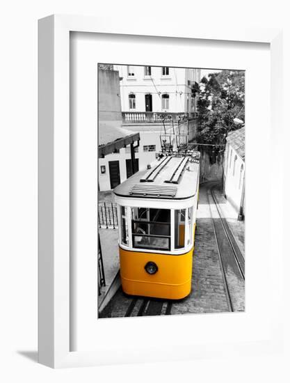 Funicular (Elevador Do Lavra) in Lisbon, Portugal-Zoom-zoom-Framed Photographic Print