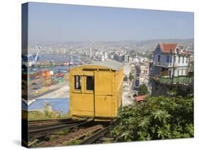 Funicular, Valparaiso, Chile, South America-Michael Snell-Stretched Canvas