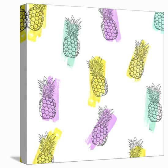 Funky Ananas-Robert Farkas-Stretched Canvas