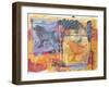 Funky Birds-Margaret Coxall-Framed Giclee Print