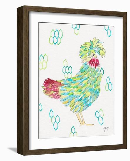 Funky Chicken 1-Beverly Dyer-Framed Art Print