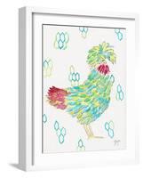 Funky Chicken 1-Beverly Dyer-Framed Art Print