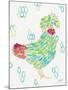 Funky Chicken 1-Beverly Dyer-Mounted Art Print