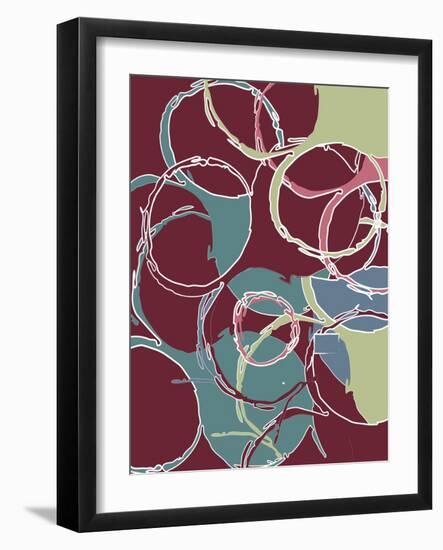 Funky Circles II-Christine O’Brien-Framed Giclee Print