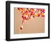 Funky Colorful Retro Wine Background-Marish-Framed Art Print