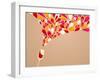 Funky Colorful Retro Wine Background-Marish-Framed Art Print