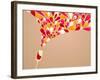 Funky Colorful Retro Wine Background-Marish-Framed Art Print