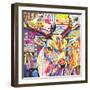 Funky Deer-James Grey-Framed Art Print