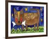 Funky Dog with Bone-Wyanne-Framed Giclee Print