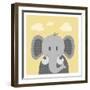 Funky Elephant-Marcus Prime-Framed Art Print