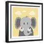 Funky Elephant-Marcus Prime-Framed Art Print