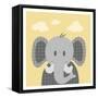 Funky Elephant-Marcus Prime-Framed Stretched Canvas