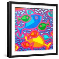 Funky Fish-John Nolan-Framed Giclee Print