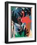 Funky Flamingo II-June Erica Vess-Framed Art Print