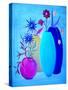 Funky Floral Blue-Ruth Palmer Digital-Stretched Canvas