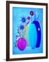 Funky Floral Blue-Ruth Palmer Digital-Framed Art Print