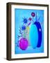 Funky Floral Blue-Ruth Palmer Digital-Framed Art Print