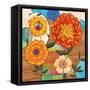 Funky Flowers-Sloane Addison ?-Framed Stretched Canvas