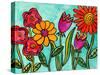 Funky Flowers-Wyanne-Stretched Canvas