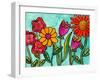 Funky Flowers-Wyanne-Framed Giclee Print