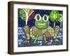 Funky Frog,-Debra Denise Purcell-Framed Giclee Print