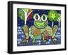 Funky Frog,-Debra Denise Purcell-Framed Giclee Print