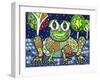 Funky Frog,-Debra Denise Purcell-Framed Giclee Print