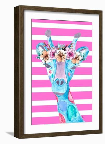 Funky Giraffe-Kali Wilson-Framed Art Print