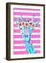 Funky Giraffe-Kali Wilson-Framed Art Print