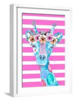 Funky Giraffe-Kali Wilson-Framed Art Print