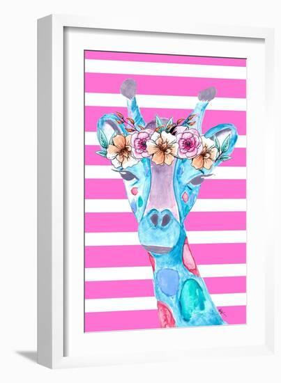 Funky Giraffe-Kali Wilson-Framed Art Print