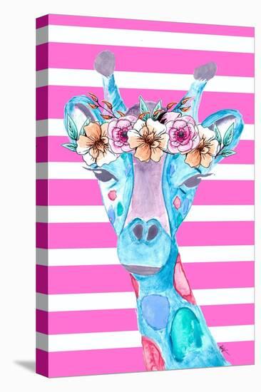 Funky Giraffe-Kali Wilson-Stretched Canvas