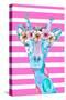 Funky Giraffe-Kali Wilson-Stretched Canvas